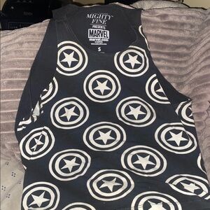 Marvel Superhero Captain America Women’s Crop Top, Small